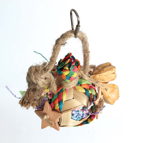 Cheerful Chirpy Sphere Chewable Foraging Parrot Toy 2