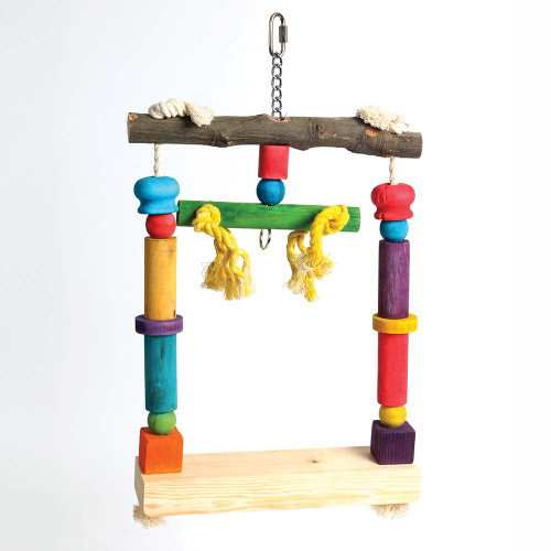 Flat Parrot Perch Activity Swing - Small