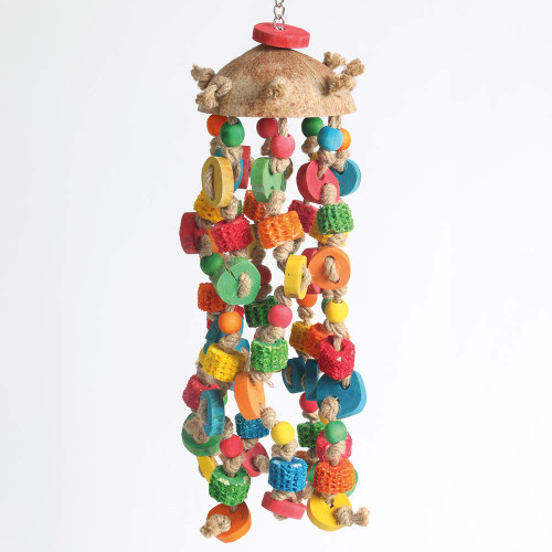 Octopus Coffee Wood Parrot Toy