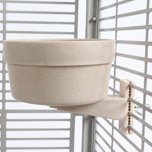 Quick Locking Parrot Food or Water Bowl - Large 1 Quick Locking Parrot Food or Water Bowl - Large 1