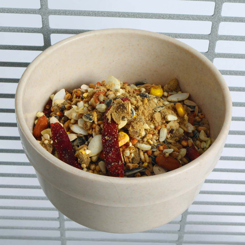 Quick Locking Parrot Food or Water Bowl - Large 5 Quick Locking Parrot Food or Water Bowl - Large 5