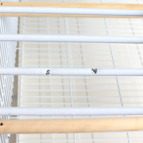 ***Clearance and Collection Only***Liberta Large Folding Parrot Travel Cage White 4