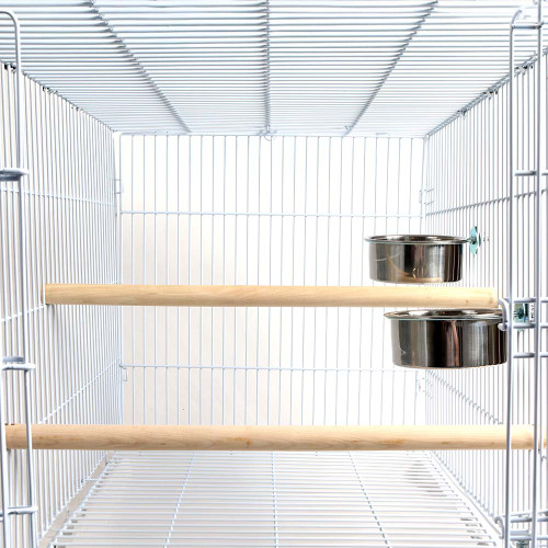 ***Clearance and Collection Only***Liberta Large Folding Parrot Travel Cage White 5