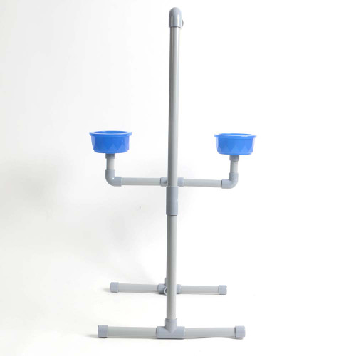 ***Clearance***Deluxe Conure & Senegal Playstand with Feeders and Toy Hook