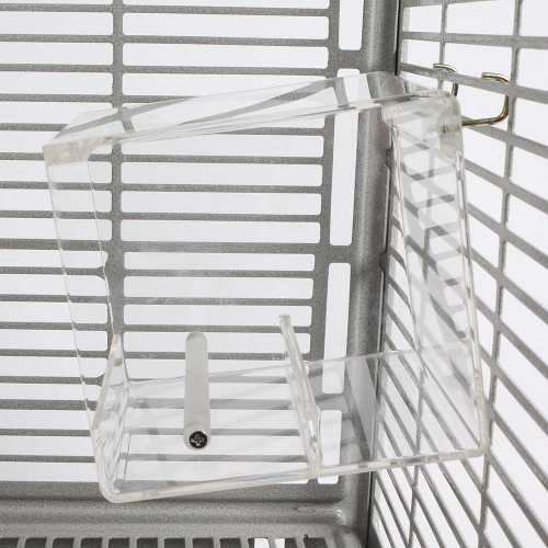 Parrot Food Mate - Acrylic Less Mess Feeder - Small 1