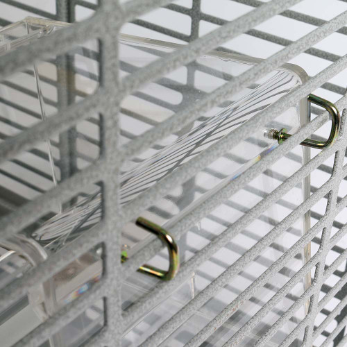 Parrot Food Mate - Acrylic Less Mess Feeder - Small 7