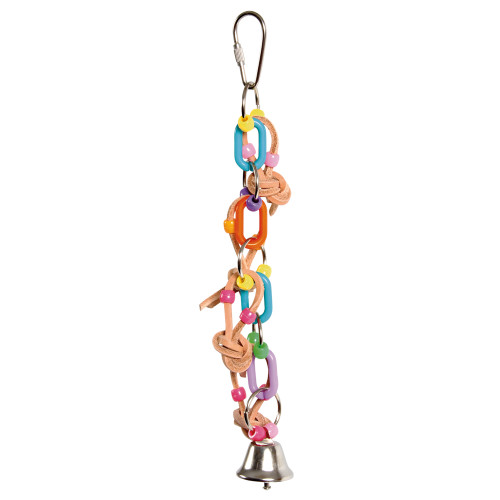 links and knots parrot toy