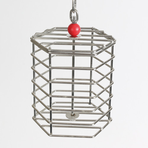 Baffle Cage - Stainless Steel Foraging Toy - Large