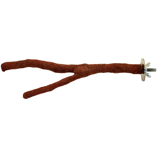 Mineral Forked Perch for Parrots - Medium