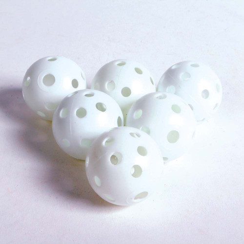 Plastic Wiffle Balls - Parrot Toy Making Parts - Pack of 6 3