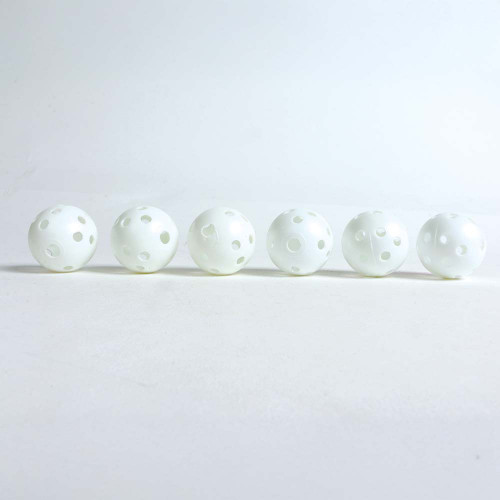 Plastic Wiffle Balls - Parrot Toy Making Parts - Pack of 6 1