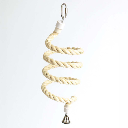 Parrot Boing - Sisal Spiral Bouncing Perch - Small 1
