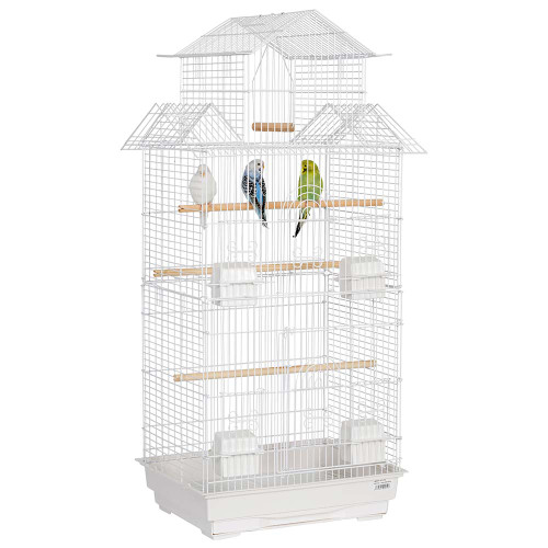 Jintu Deluxe Small Bird Cage White