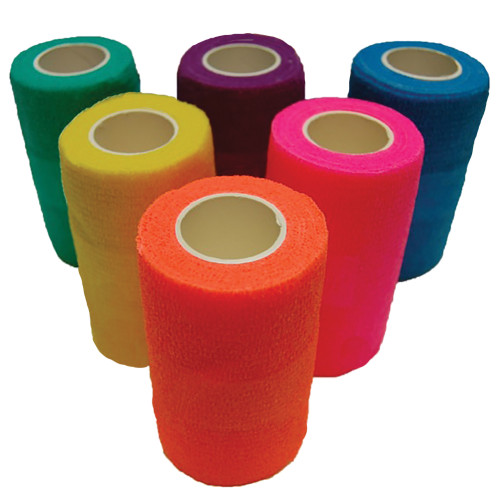 Flexible Vet Wrap Bandage 4" Wide - Assorted Colours
