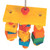 Dragonfly Coloured Wood Parrot Toy 2