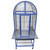 ***Collection Only*** King`s Aluminium ACA2522 Arch Top Parrot Cage Blue