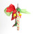Merry Maize Mat Christmas Parrot Toy with Bell Merry Maize Mat Christmas Parrot Toy with Bell