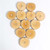 Pack of 12 Large Birch Wood Wheels Parrot Toy Making Part 8cm Diameter 2