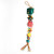 Balls and Stars Stacker Woven Palm Leaf Parrot Toy - Large