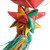 Balls and Stars Stacker Woven Palm Leaf Parrot Toy - Small 5