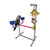 Deluxe Conure & Senegal Playstand with Feeders and Toy Hook