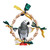 Natural Wood Block Ring Parrot Toy