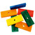 Coloured Wood Blocks Large - Parrot Toy Parts - Pack of 9