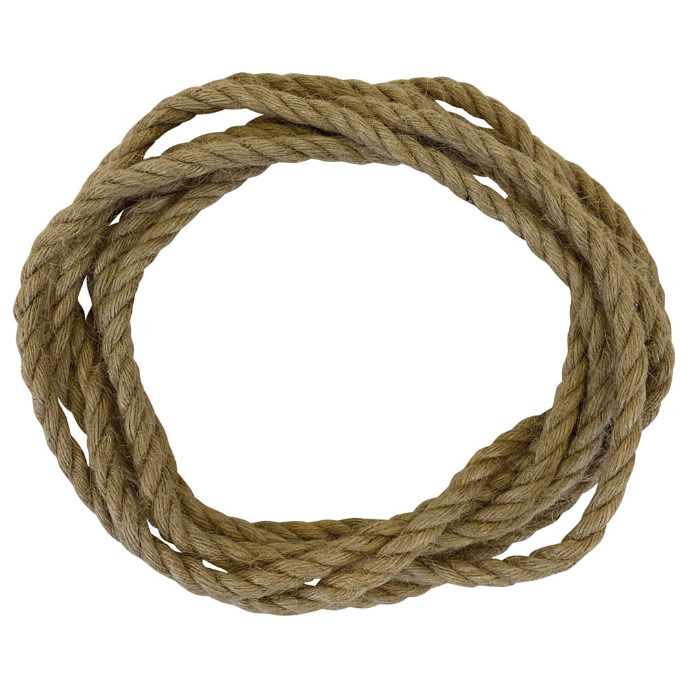 An image of Natural Jute Rope Parrot Toy Making Part - 6mm x 3m