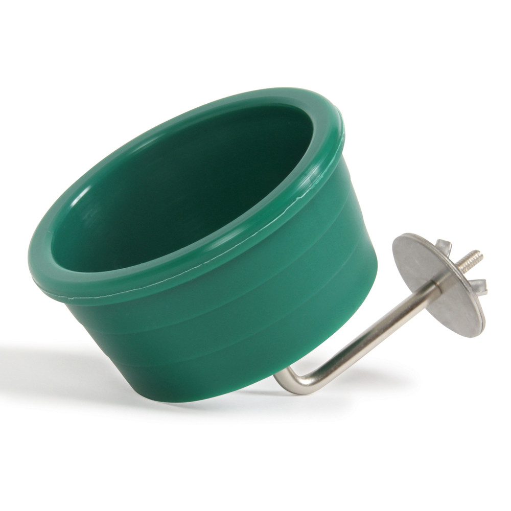 An image of Parrot Feeding Bowl with Stainless Steel Holder - Medium