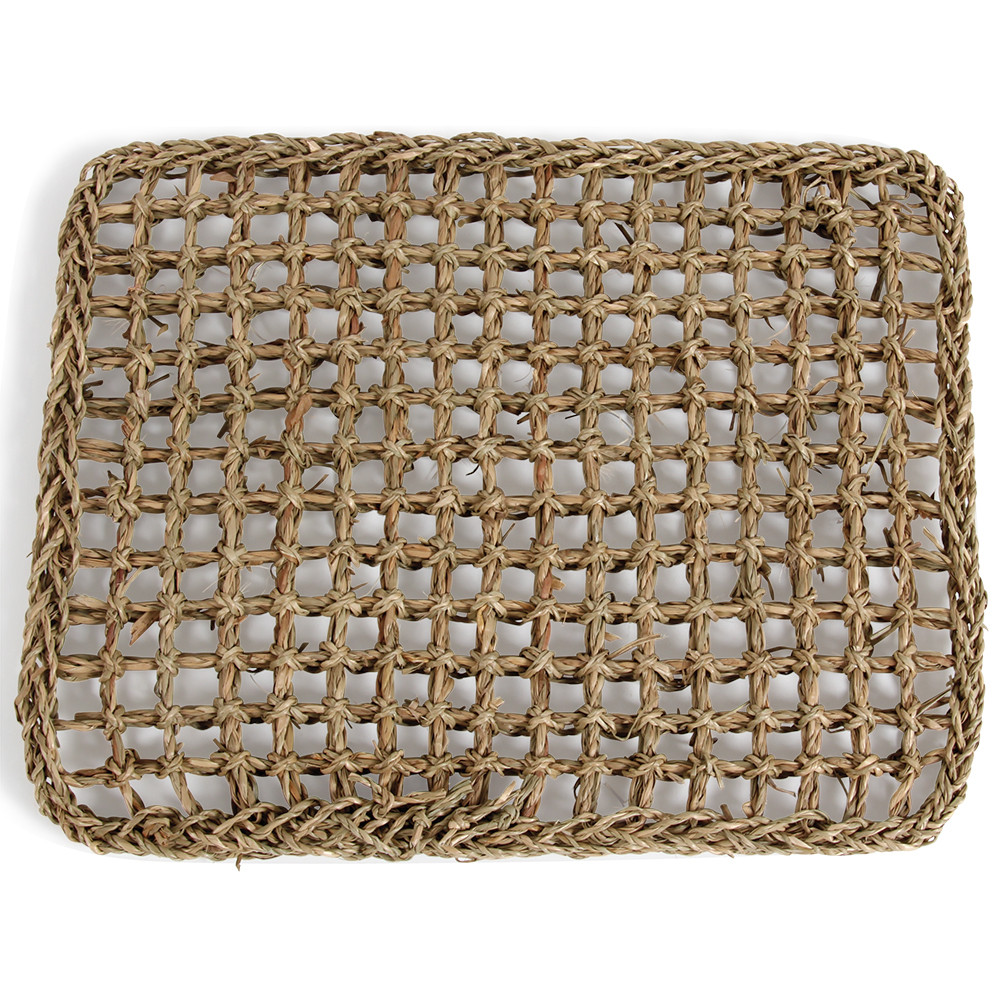 An image of Seagrass Mat Parrot Toy Making Part - Large