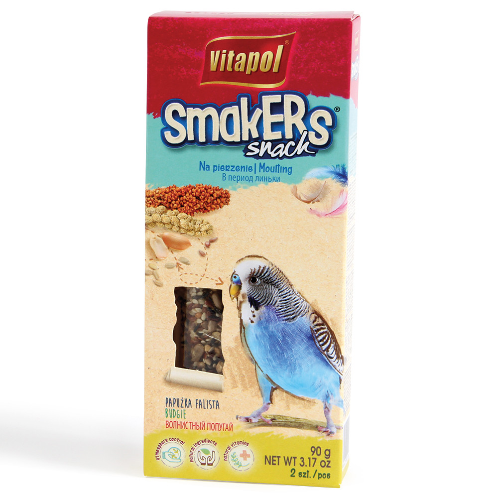 An image of Vitapol Budgie Sticks Twinpack - Moulting