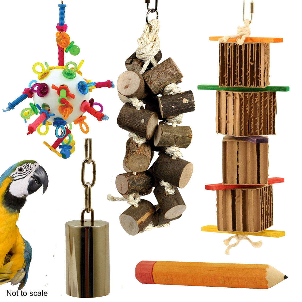 An image of Northern Parrots Macaw and Cockatoo Toy Pack