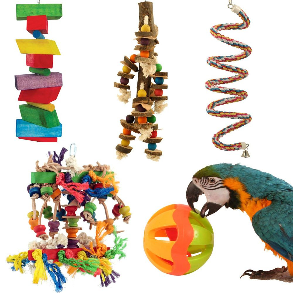 An image of Northern Parrots Macaw and Cockatoo Toy Pack