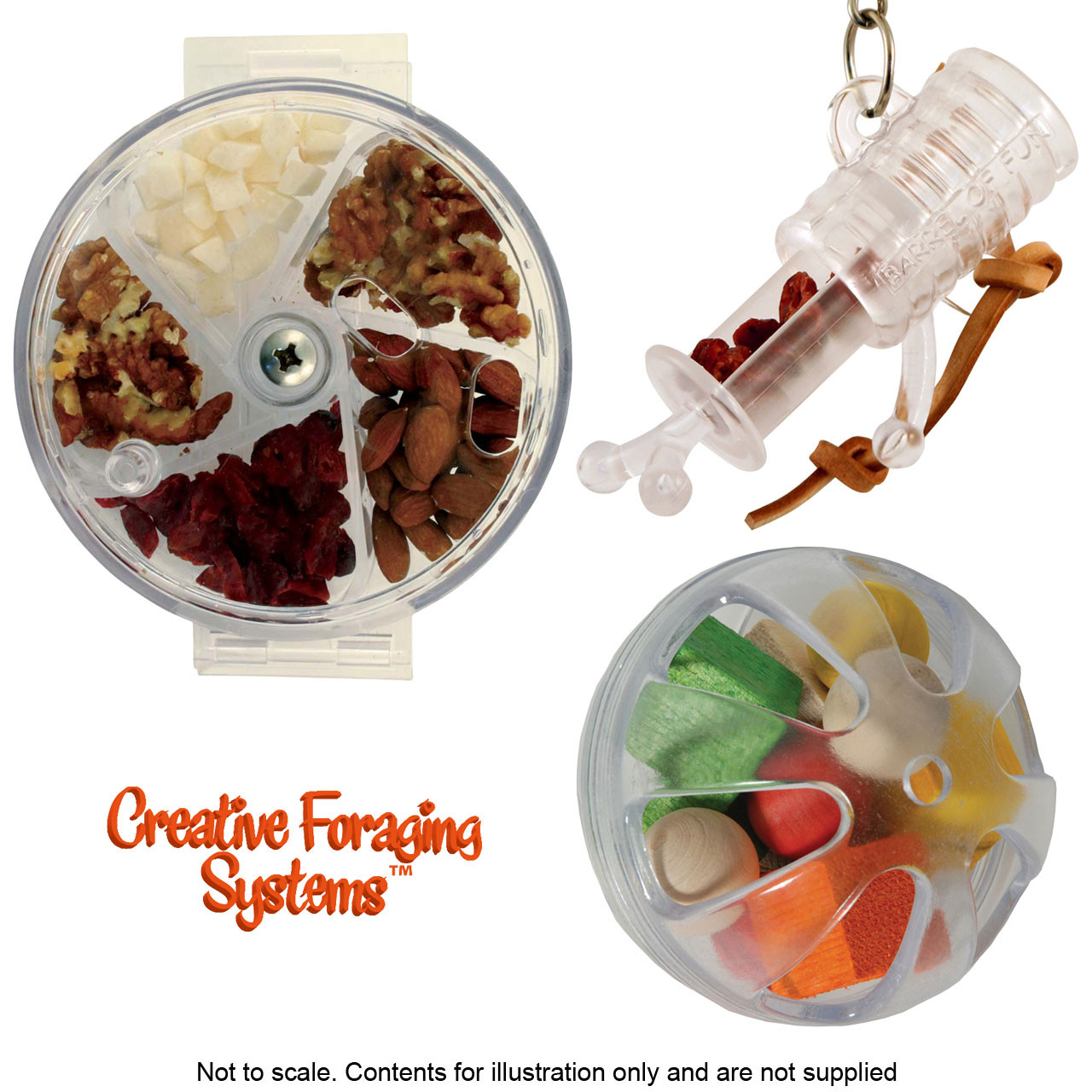 An image of Creative Foraging Parrot Toy Bundle
