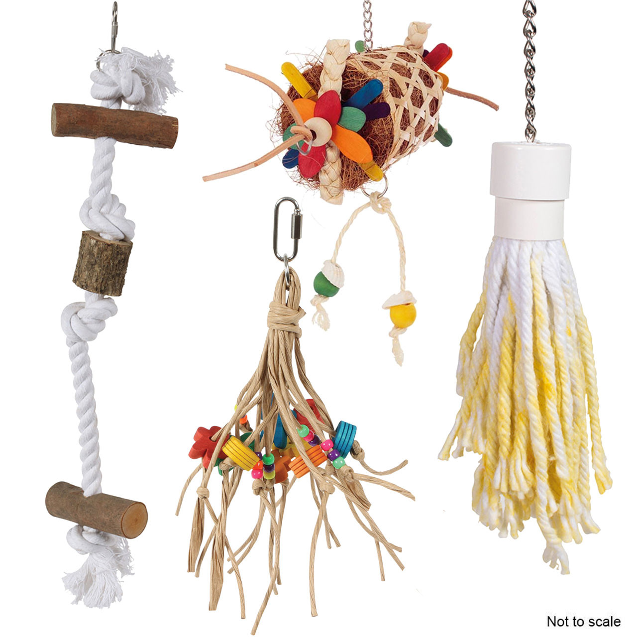 An image of Northern Parrots Preening Parrot Toys Bundle