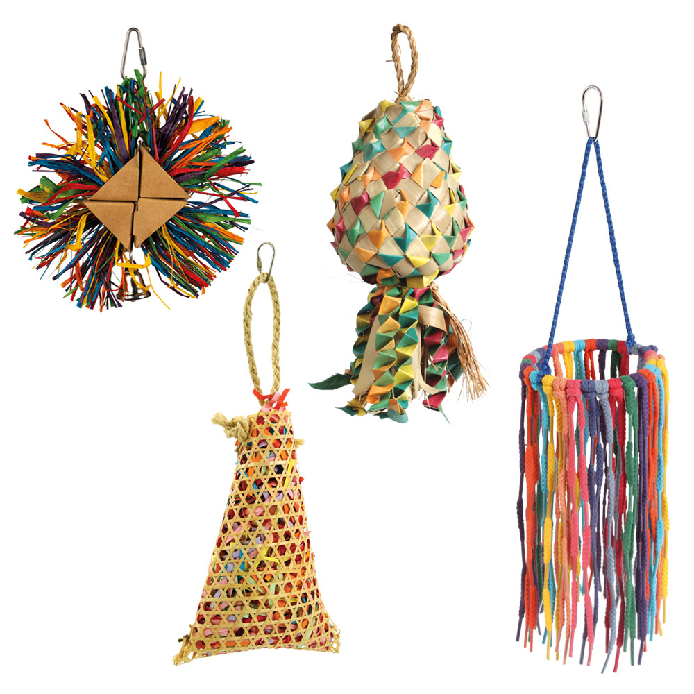 An image of Northern Parrots Preening Parrot Toys Bundle