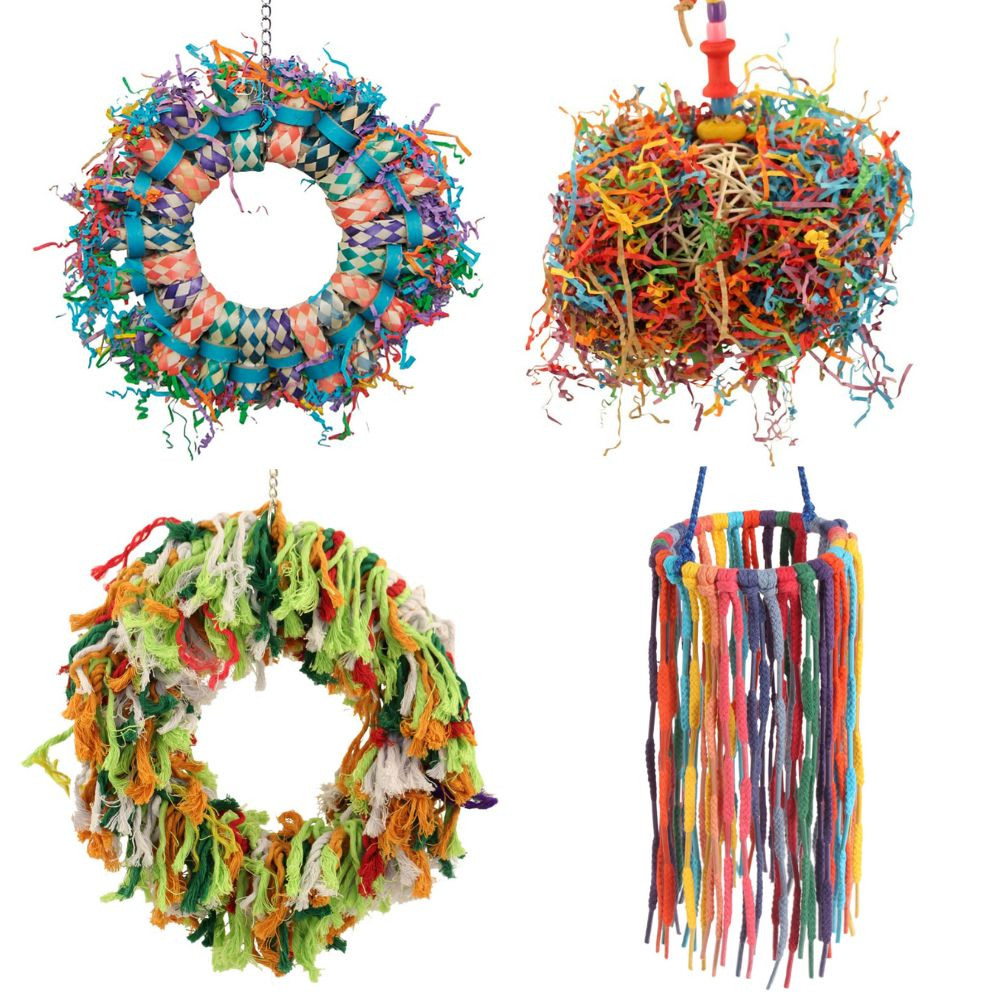 An image of Northern Parrots Preening Parrot Toys Bundle