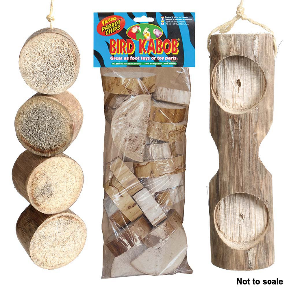 An image of Bird Kabob Natural Chewable Parrot Toys Bundle