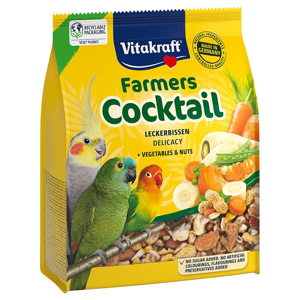 An image of Vitakraft Cocktail - Parrot - Vegetable & Nut - 250g