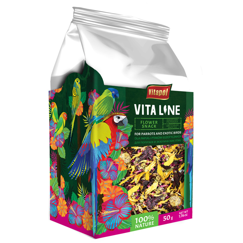 An image of Vitapol Vita Line Flower Snack - 50g