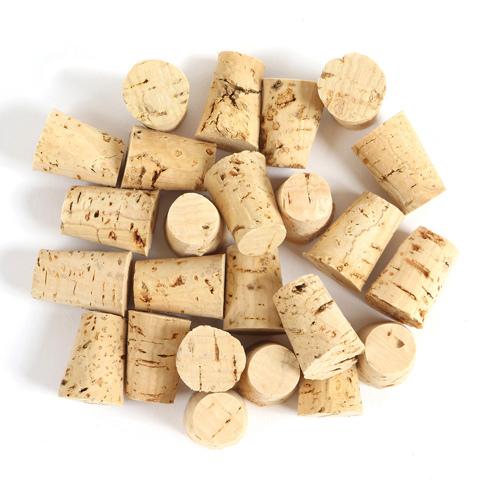 An image of Pack of 24 Natural Cork Pieces Parrot Foot Toys