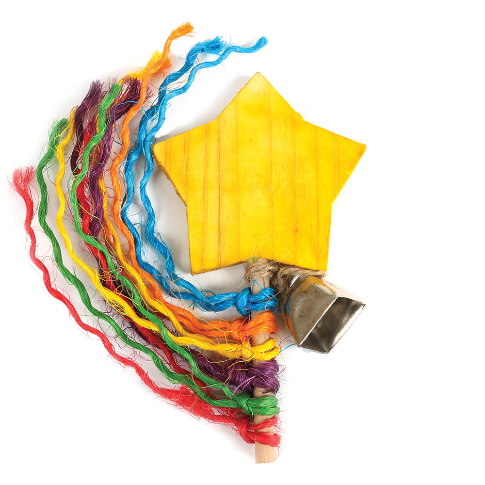 An image of Rainbow Wand Parrot Foot Toy