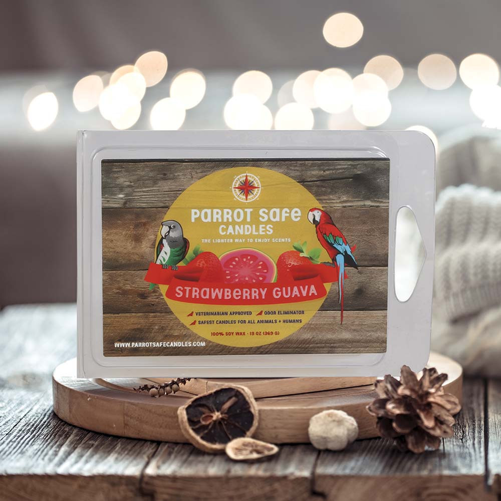 An image of Parrot Safe Wax Melts Strawberry Guava