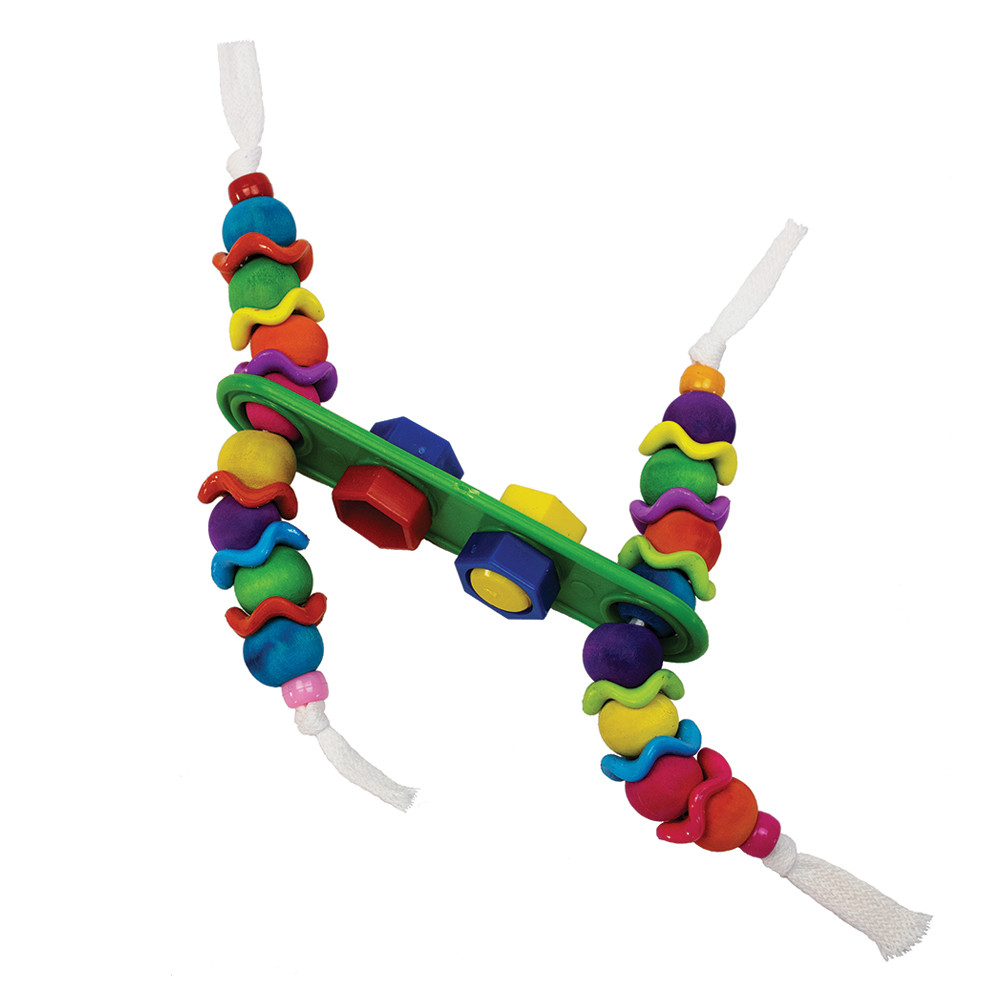 An image of Wiggle Plank Chew and Play Parrot Foot Toy
