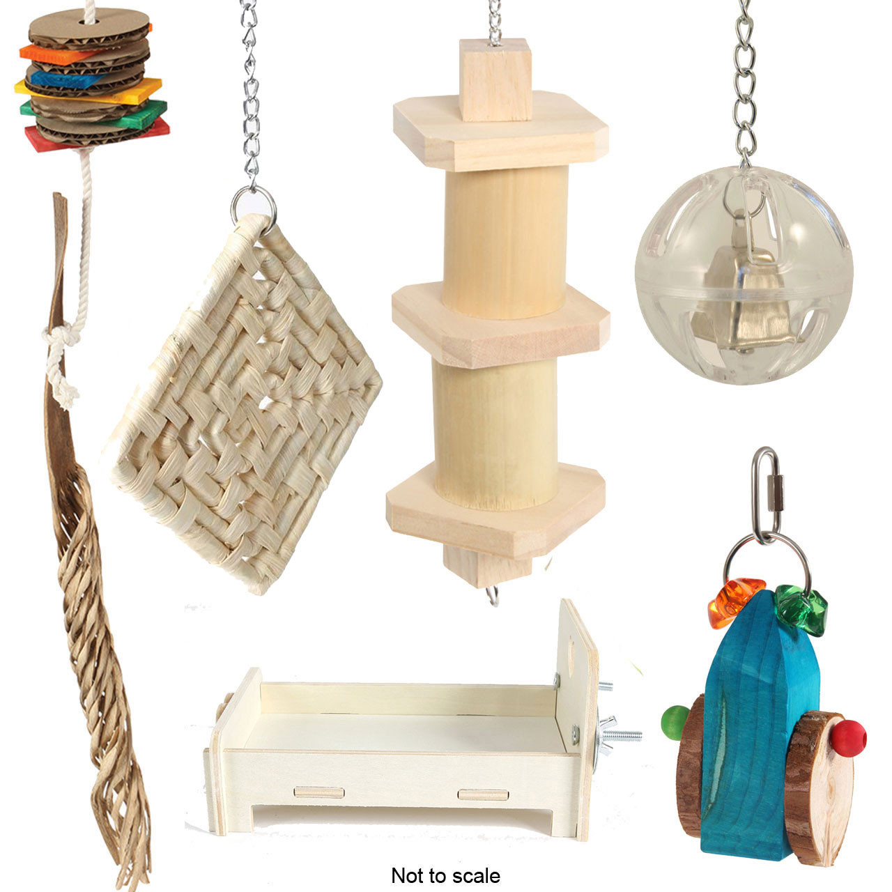 An image of Northern Parrots African Grey Parrot Foraging Toy Bundle