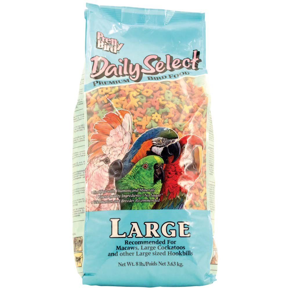 An image of Pretty Bird Daily Select Large 8lb Complete Parrot Food