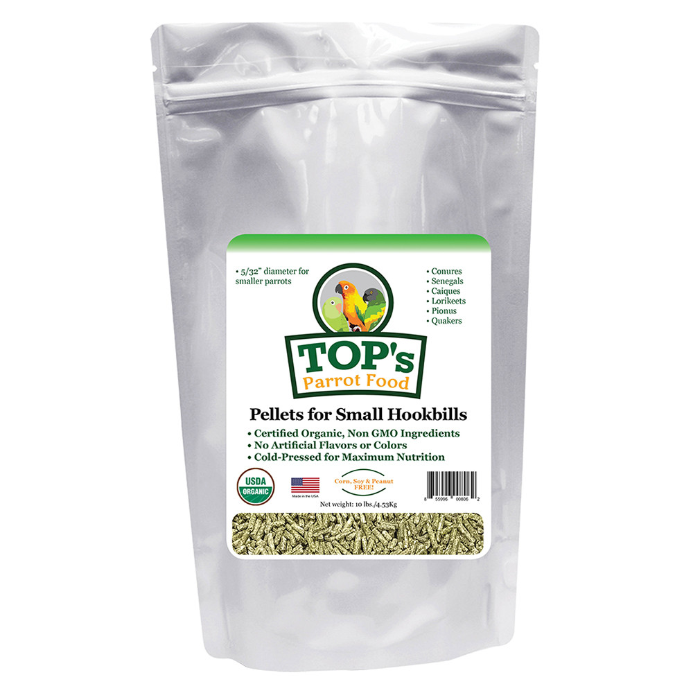 An image of TOP's Organic Parrot Food Small Pellets 10lb