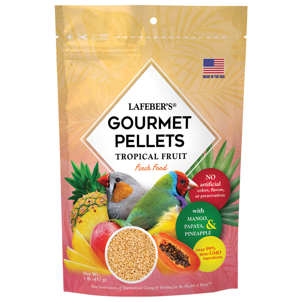 An image of Lafeber Gourmet Pellets Tropical Fruit 453g Complete Finch Food