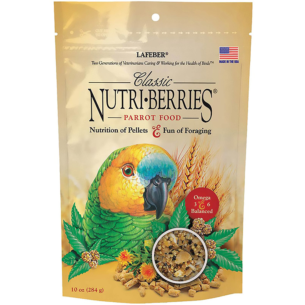 An image of Lafeber NutriBerries Original Complete Parrot Food 284g