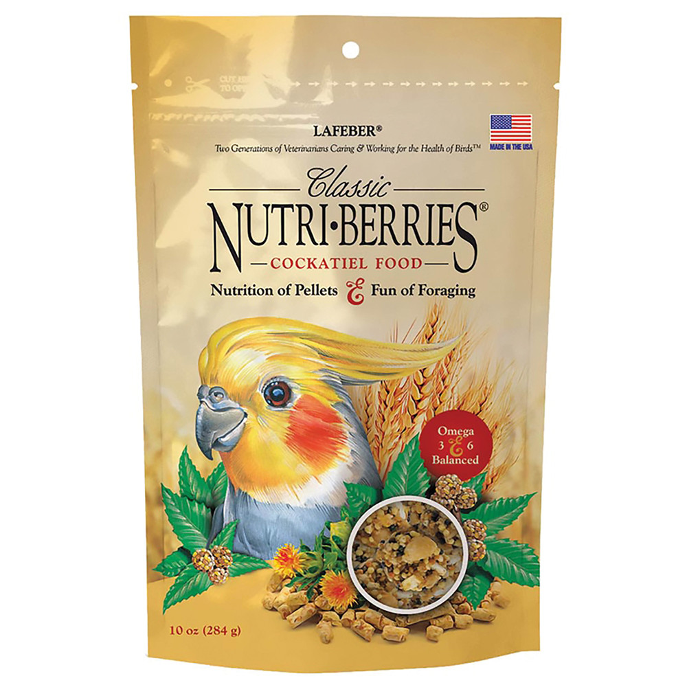 An image of Lafeber NutriBerries Original Budgie and Cockatiel Food 284g